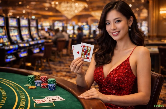 Cassino ao vivo da 686bet com dealers reais