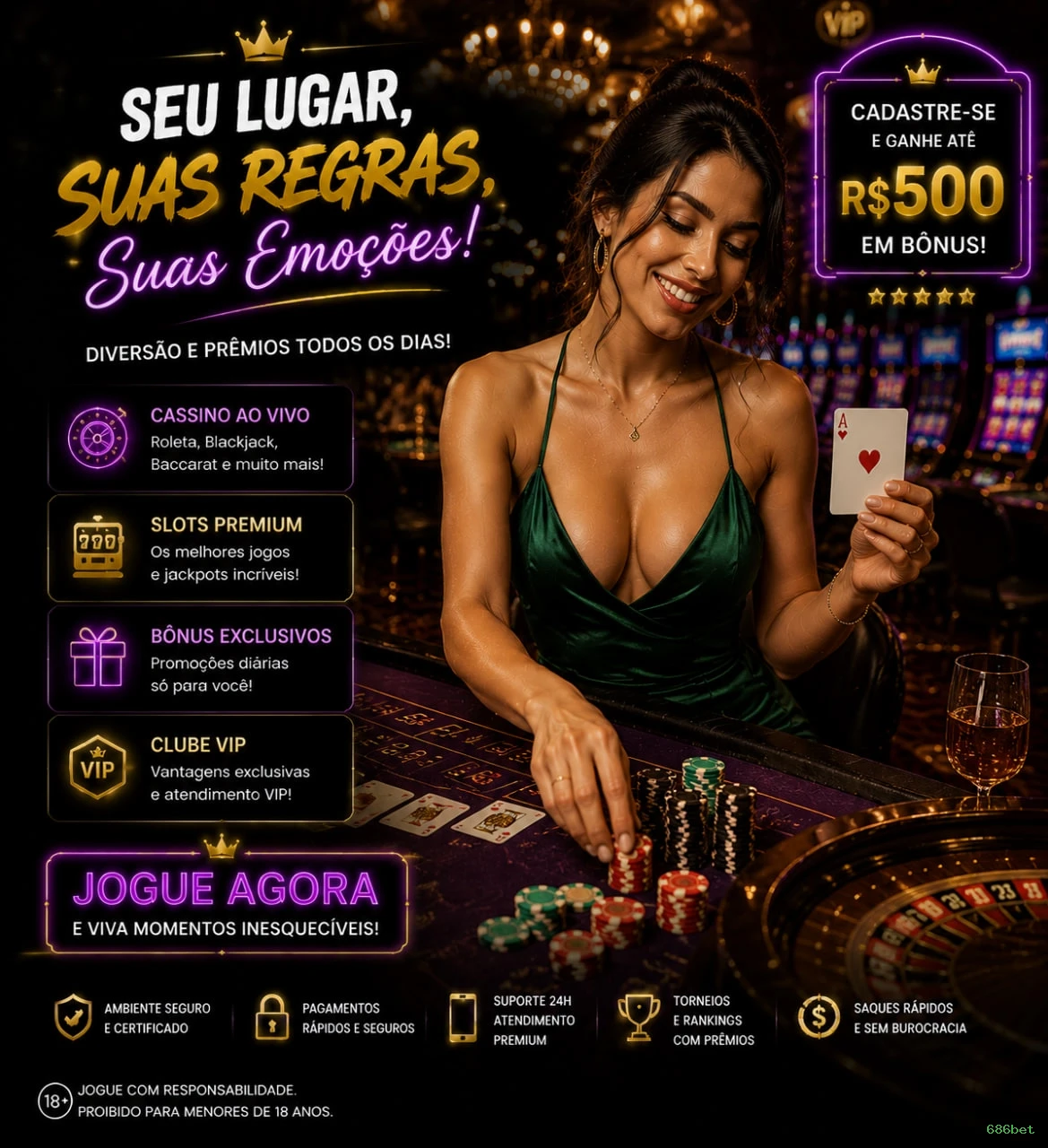 Ganhe prêmios incríveis na 686bet